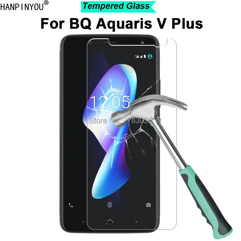Для BQ Aquaris V Plus / + 5 &quotновая твердость 9H 2.5D ультратонкая закаленная искусственная