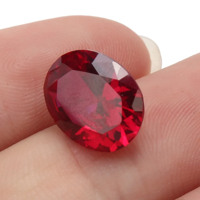 KiWarm 4.12CT гранатовый красный рубин 9x11 мм благородный Искусственный драгоценный