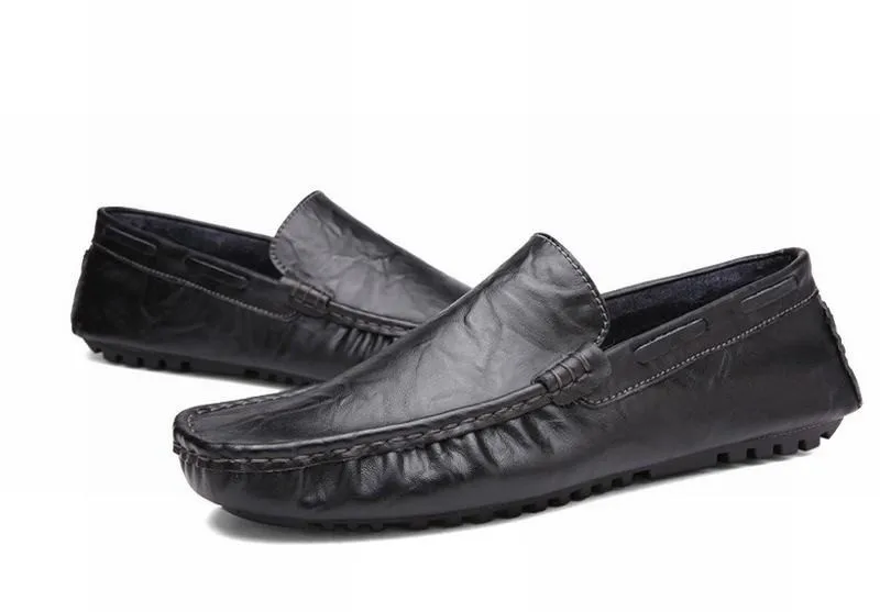 Мужская обувь из спилковой кожи; Лоферы без застежки; модная повседневная обувь для вождения; мокасины; Sapatos Masculinos Social zapatos hombre