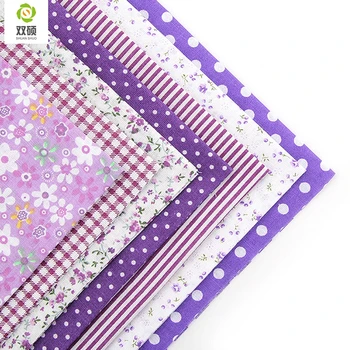 

Cotton Fabric No Repeat Design Purple Series Patchwork Fabric Fat Quarters Bundle Sewing For Fabric 7pcs/lot 50x50cm A1-7-3