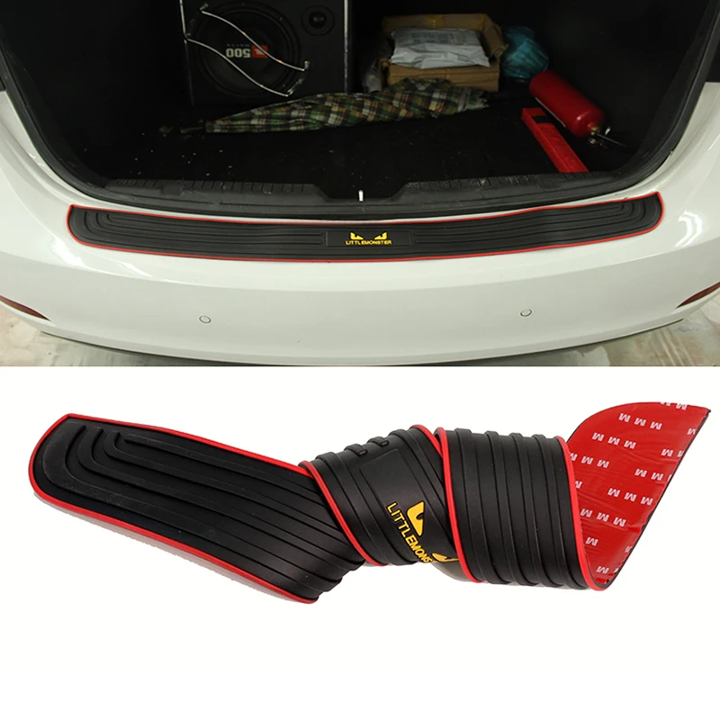 90x7.3cm Rubber Car Door Sill Bumper Protector Trunk Guard