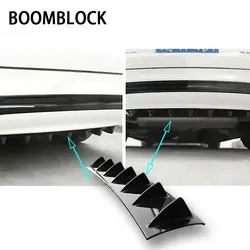 Boomblock заднего бампера 3D Прохладный наклейки в виде акул для VW Polo Golf 4 5 Passat hyundai Tucson Solaris Ix35 Mitsubishi ASX