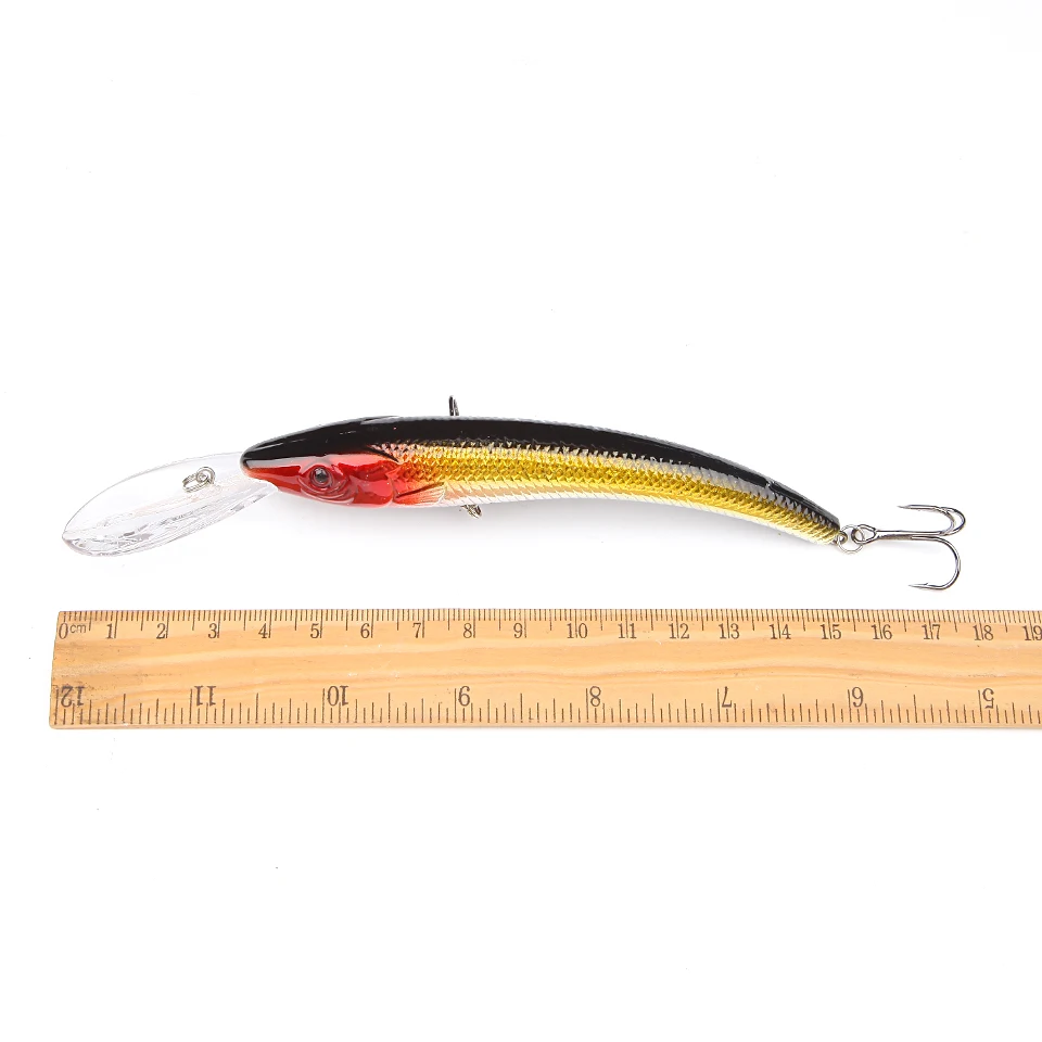 15.5cm 15.3g Minnow Fishing Lure Hard Artificial Swim Baits 3D Eye Swimbait  Crankbait Artificial Bait Lures 4# Hook