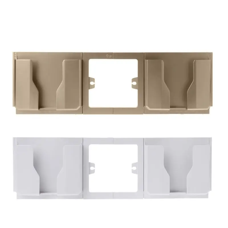 

Socket Wall Phone Holder Bracket Dual Mobile Charging Charger Stand Mount Home Shelf Stand Mount Support Charging Storage Box