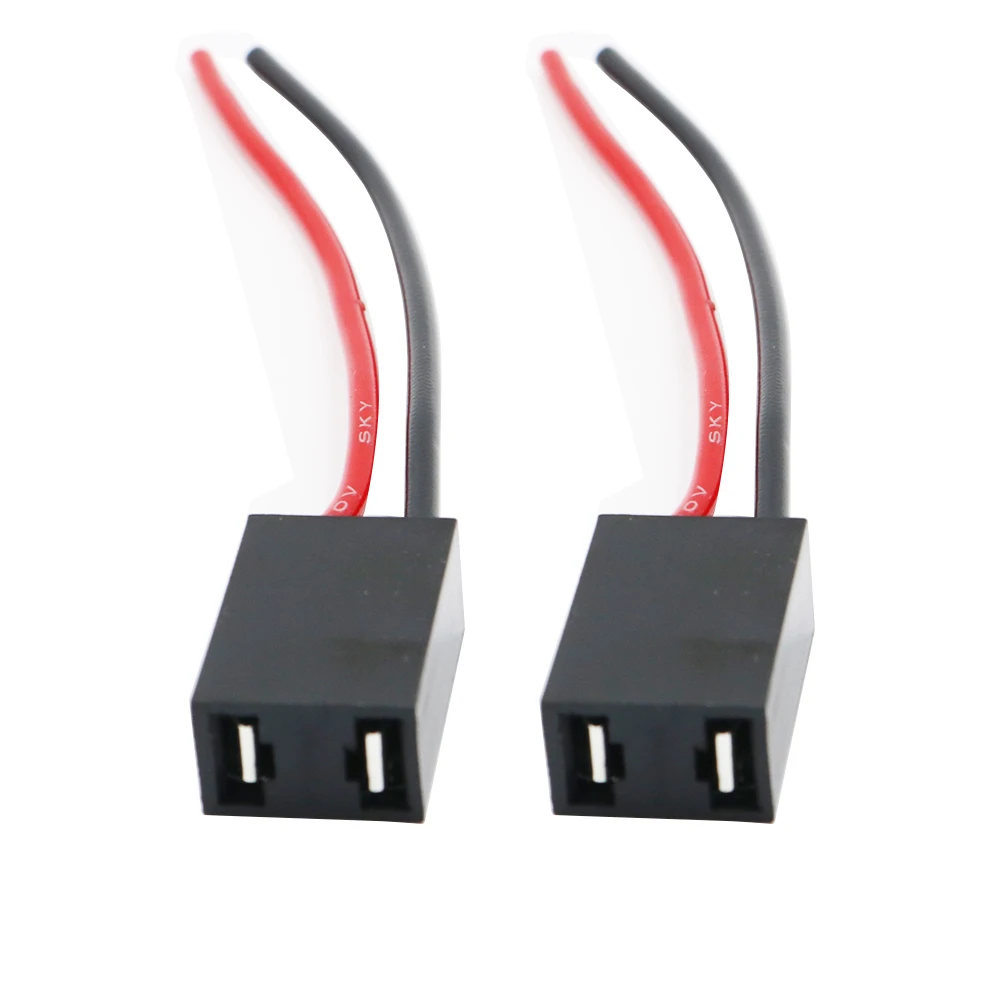 YSY 2pcs H7 Connector Female Adapter Sockets HID Bi xenon for H7 Auto