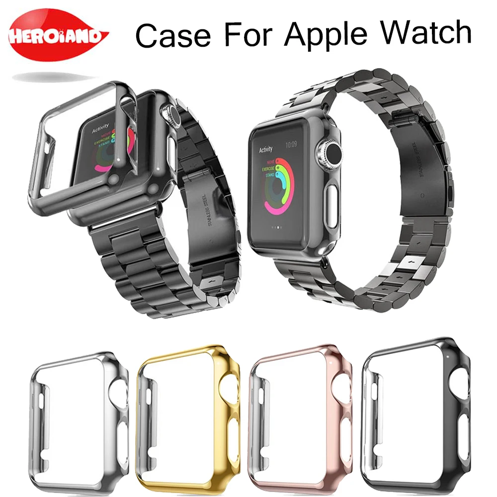 

Watch accessories for Apple Watch Case Series 3 2 1 Soft Slim TPU Screen Protector All-around Ultra-thin Cover for iWatch Cases