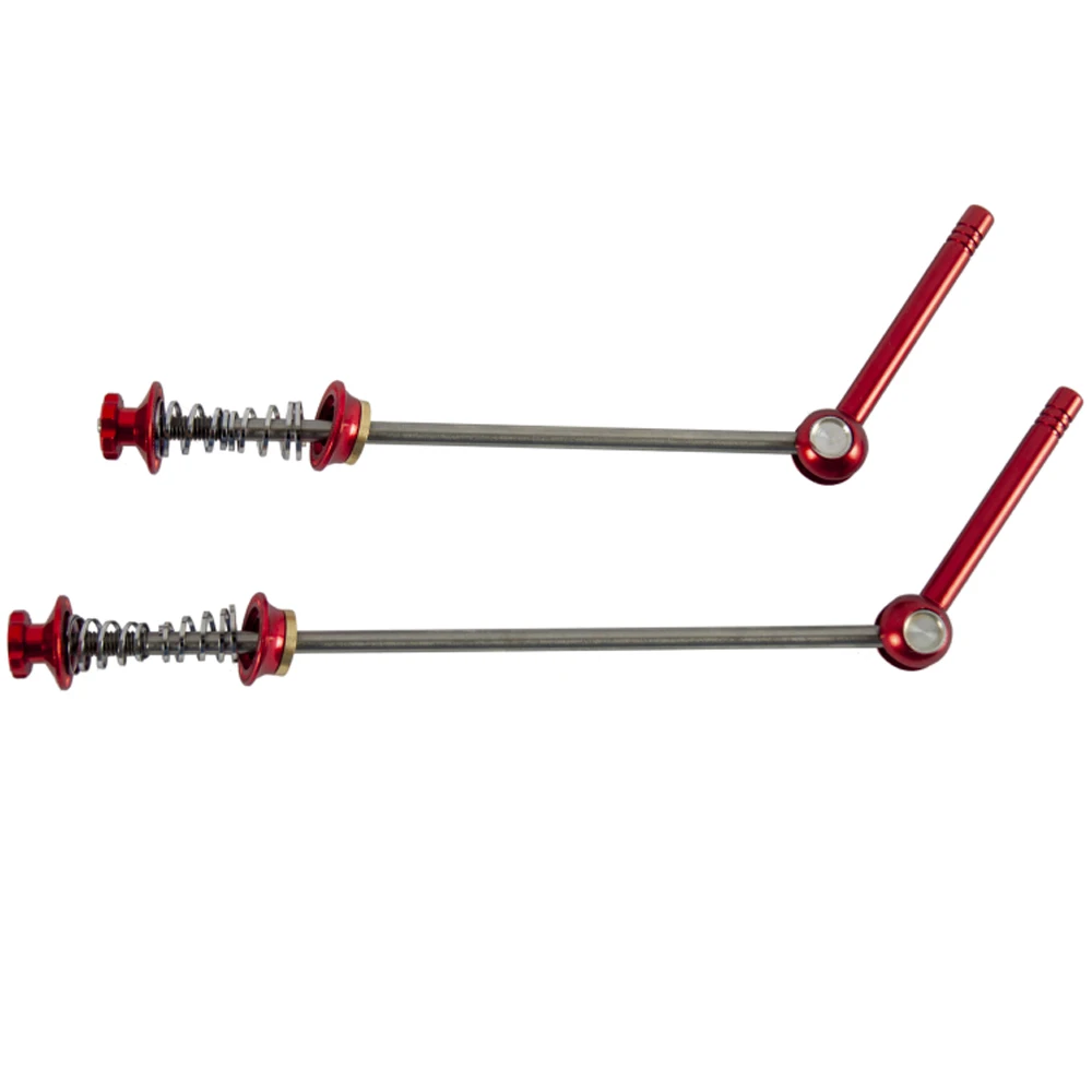 1Pair Titanium Ti Skewers 100mm/130mm Bike MTB Mountain bicycle Cycling Quick Release Lightest Black New