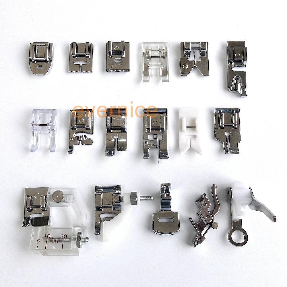 

16 Pcs Feet Foot Plastic Box For Brother 100 10442 10443 Pe200 Pe300S Pe400D