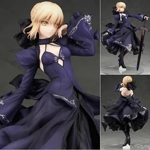 NEW hot 26 cm Fate Zero Fate Stay night preto saber Arturia Pendragon action figure coleção de brinquedos de presente de Natal no caixa