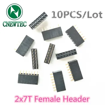

10PCS/Lot 2x7T 2*7T 2x7PIN 2*7PIN Female Header Double row