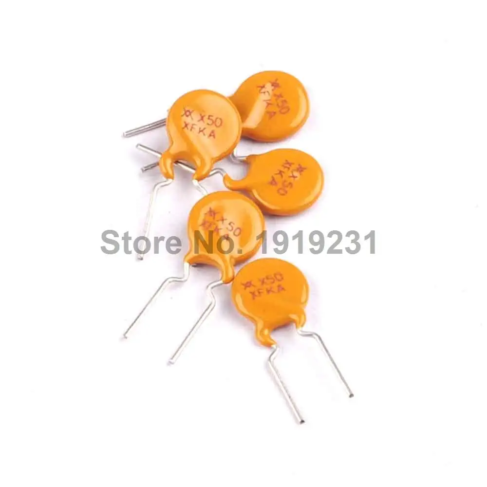 20PCS PPTC Resettable Fuse RXEF050 72V 0.5A 500MA Self recovery Fuses