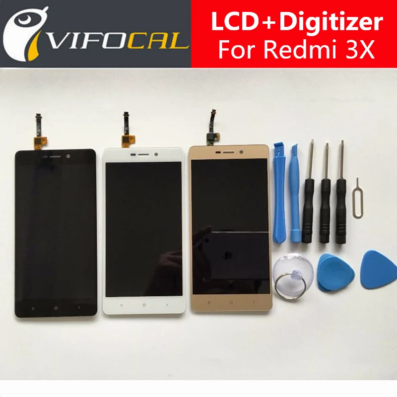 

For Xiaomi Redmi 3X Lcd display touch screen Sensor + Tools 100% New Digitizer Replacement For Xiaomi Redmi 3X Red mi 3 5.0 inch