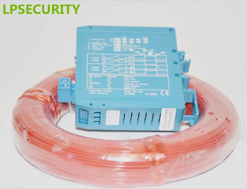 

LPSECURITY 12V~24V DC single channel magnetic vehicle loop detector for gate and door access with 100m loop coil cable