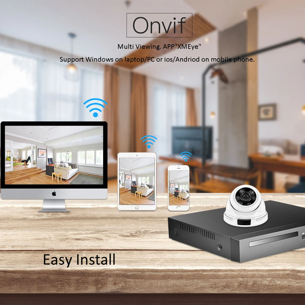  AZISHN Vandalproof Metal H.265 25FPS 2MP 1080P IP Camera Dome waterproof night vision IP66 RTSP P2P - 33021076367