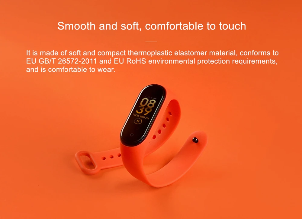 Xiaomi Mi Band 3 4 Wrist Strap Black Blue Orange Wine-red Special Edition Color Original Bracelet for Xiaomi Mi Smart Band 3/4