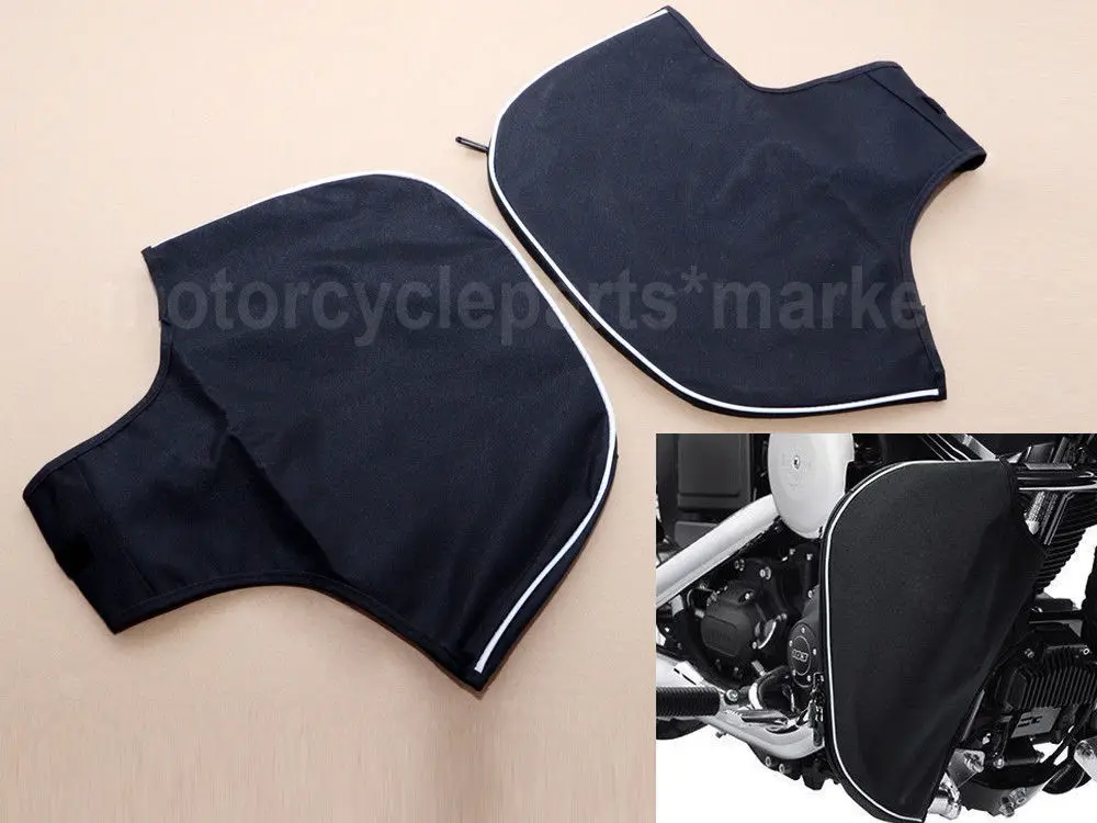 

Motorcycle Black Elephant Ears Leg Warmer Bag Chaps Soft Lowers For Harley Touring Road King Trike Models 1980-2018 17 16 15