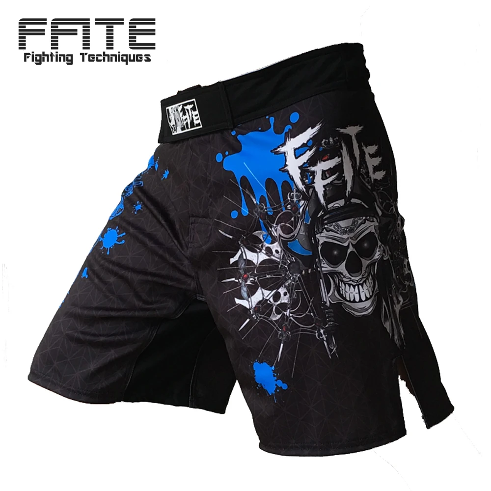FFITE Men's boxing pants printing MMA Shorts men Fight cheap Short black KickBoxing MuayThai Pants thai boxing shorts mma Trunks