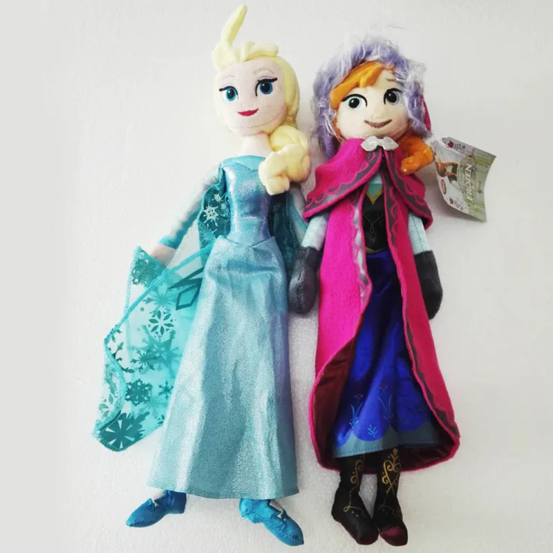 Disney Kid Toys 2 PCS/Lot 40CM Cartoon Movies Frozen Princess Elsa Anna Plush Toys Dolls For Children Gift Disney Kid Toys 2 PCS/Lot 40CM Cartoon Movies Frozen Princess Elsa Anna Plush Toys Dolls For Children Gift