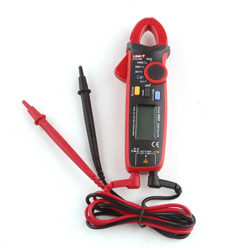 

UNI-T UT210E True RMS Mini Digital Clamp Meters AC/DC Current Voltage Auto Range VFC Capacitance Non Contact Multimeter Diode