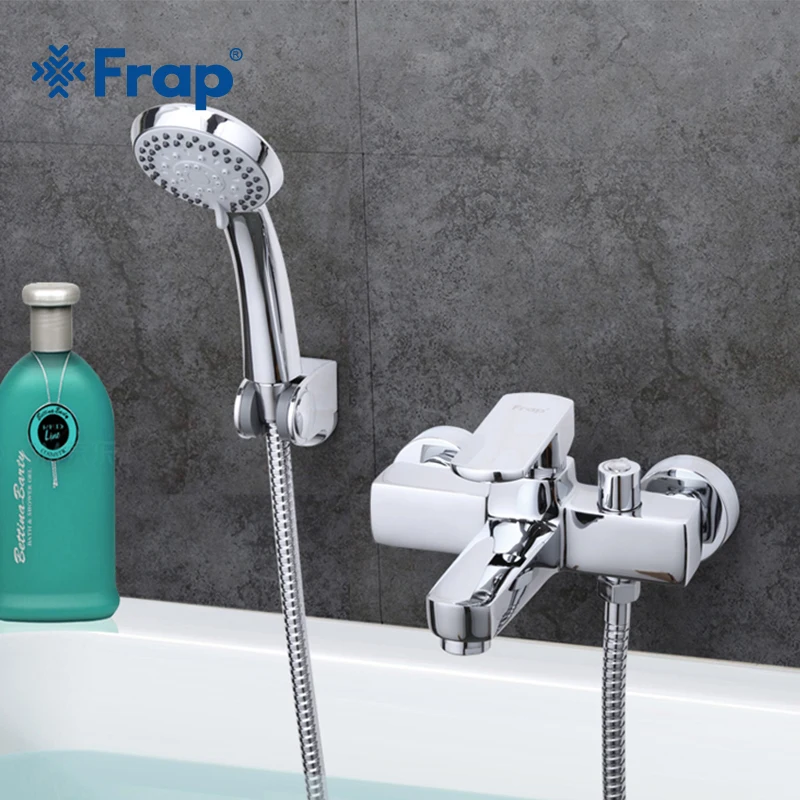

Frap Free Shipping Modern Style Bath and Shower Faucet Cold and Hot Water Mixer Single Handle Crane F3273