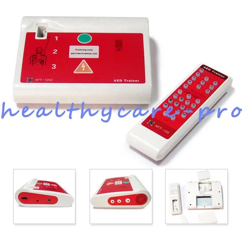 New AED Monitor For The Heart AED Trainer Simulation With Replacement Electrode Pads In English N