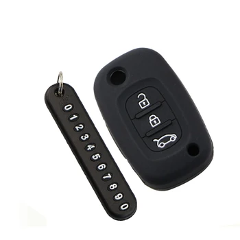 

Silicone Car Phone Number Keychain Key Cover Case Fit for LADA Vesta Granta XRay Kalina Priora Sedan Sport