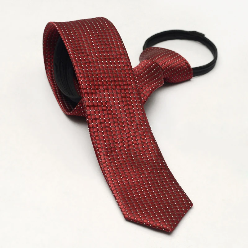 NEW Fashion 5cm Zipper Ties for Men Designer Lazy Necktie Easy To Pull ...