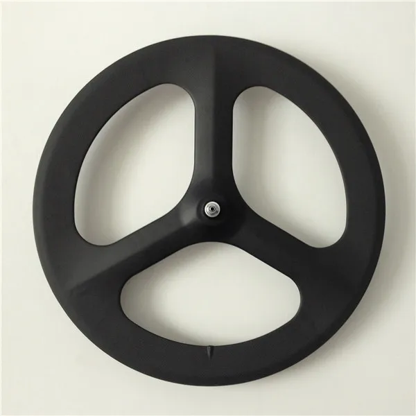 

super light 700C 50mm tri spoke, 3 spoke carbon wheel Front and Rear for Road/Track/TT/Triathlon bike TUBULAR/CLINCHER