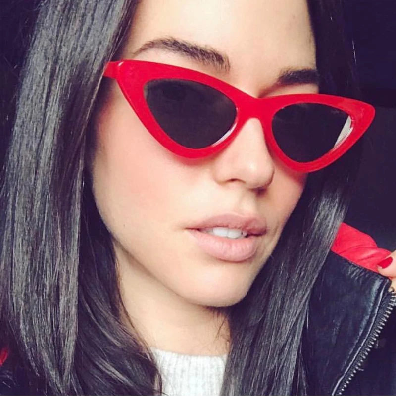 Мода Cat Eye ретро Солнцезащитные очки для женщин Для пикантные Очки Брендовая