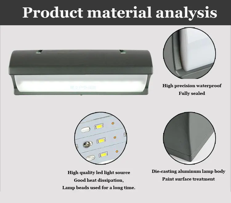 Наружный и внутренний настенный светильник двойного назначения, чистый алюминиевый водонепроницаемый проходной внутренний свет