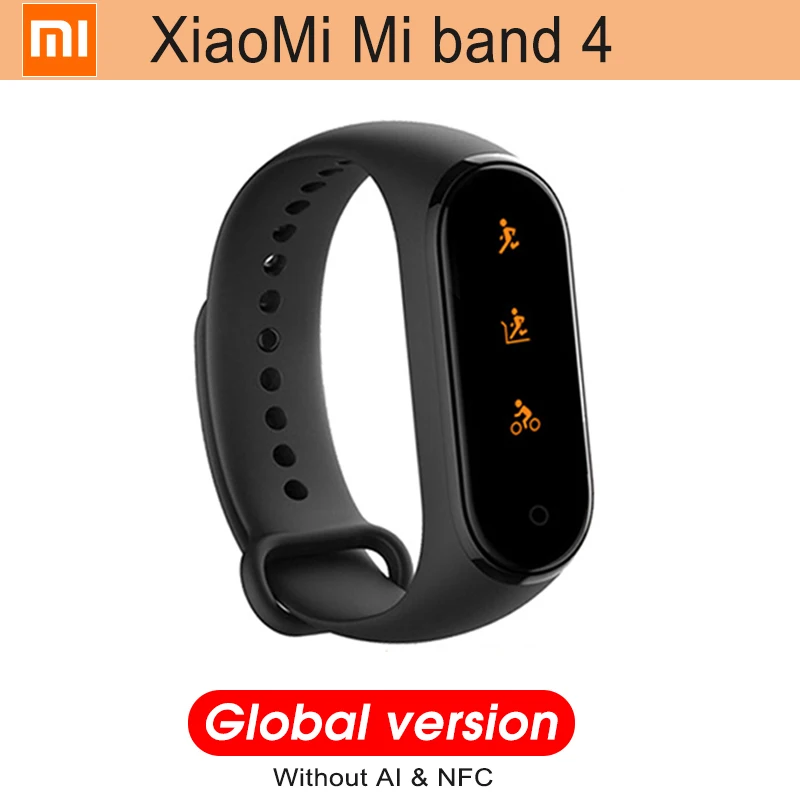 Xiaomi Mi Band 4 Global Version Smart Watch Sport Heart Rate Fitness Tracker Miband 4 Bluetooth Women Man Smart Band Bracelet - Цвет: Global Version