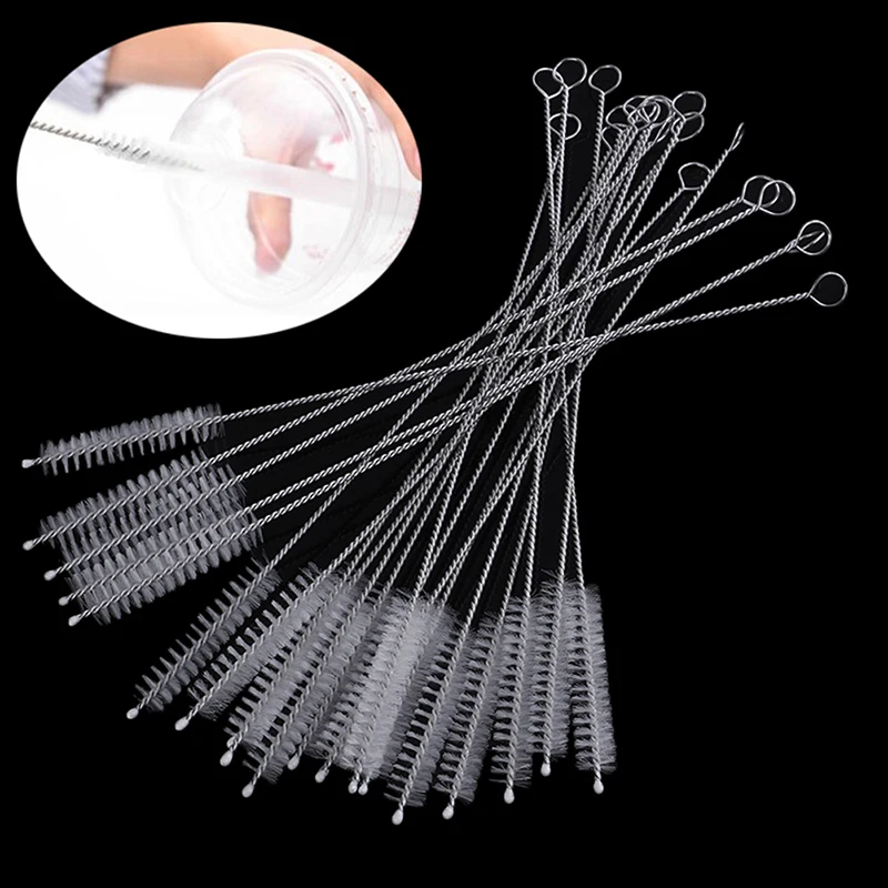 1pc/10pcs Soft Hair Straw Cleaning Brushes Tools Wash Drinking Pipe Bottle Suction Glass Tube Brush Cleaner Fish Tank Pipe Brush