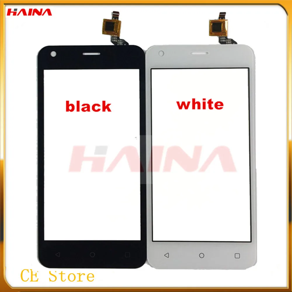 

balck white 4.5 inch mobile phone For Fly FS454 nimbus 8 FS 454 Touch Screen Sensor Front Touch Panel Display Digitizer +3M TApe