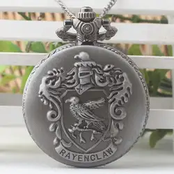 Винтаж птица rayencl AW серый античный Современные часы стимпанк хорошее качество Цепочки и ожерелья карманные часы po587