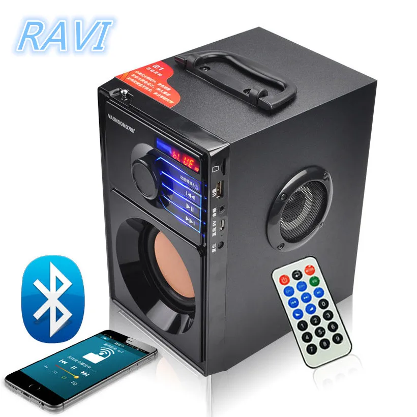 

Wireless Bluetooth Speaker Stereo Subwoofer Desktop HIFI 3D Surround Player FM Radio Portable Speaker Mp3 Super Bass Loudspeake