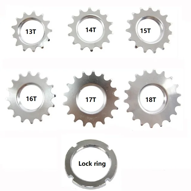 Фиксированные шестерни 13T/14T/15T/16T/17T/18T односкоростная Звездочка для гусеничного