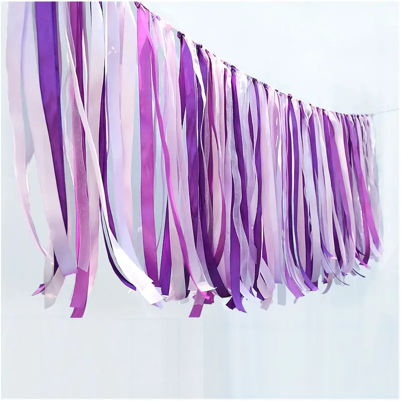 Creative Wedding Festive Party Decorations Height 1m Color Ribbon