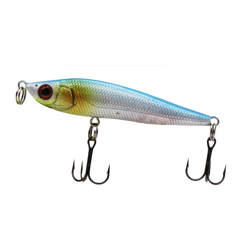 Fishing Lures 1 Piece 7cm 8g Sinking Jerkbait Vibration Wobblers Plastic Rattlin VIB Hard Lure Artificial Bait DROP SHIP