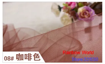 

5 meter medium hardness brown mesh cloth fabric for DIY wedding veil children dress headwear material