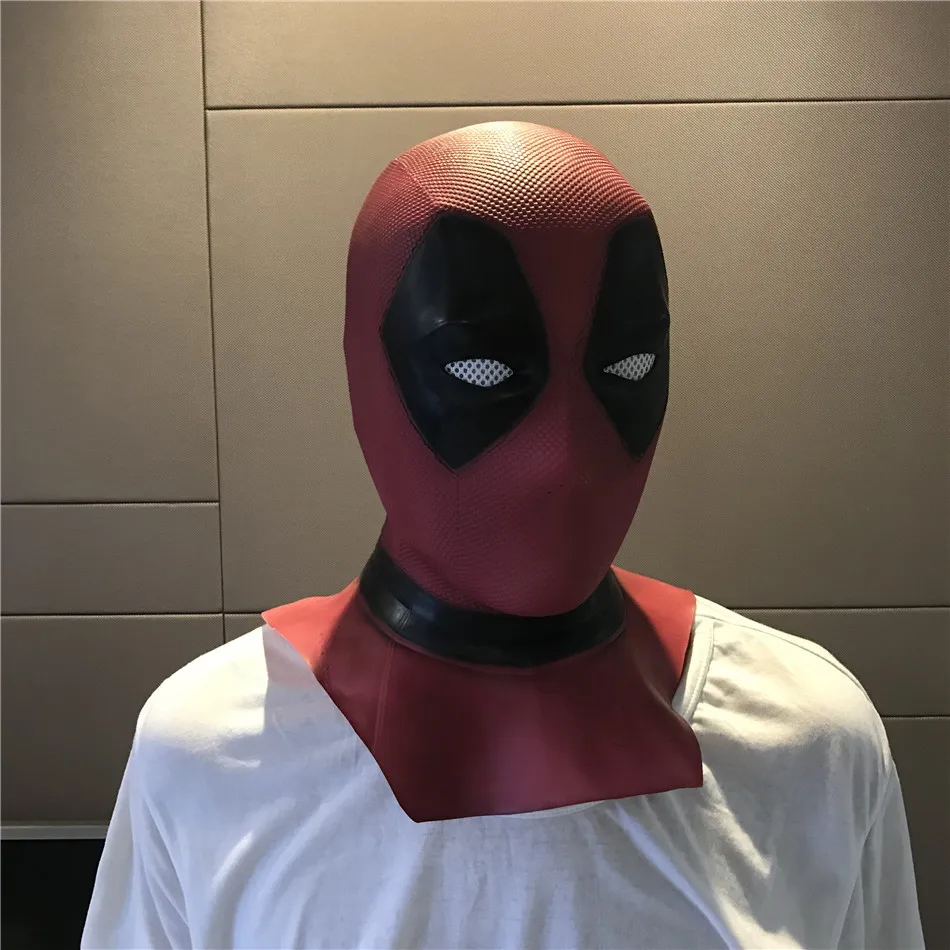Fantasia de látex para cosplay, capacete de cabeça completa para fantasia  de deadpool, roupa do filme de winston wilson - AliExpress, image size:950x950