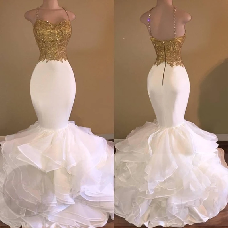 Sexy-African-White-and-Gold-Prom-Mermaid-2018-Spaghetti-Strap-Appliques-Lace-Ruffles-Organza-Backless-Long.jpg_640x640