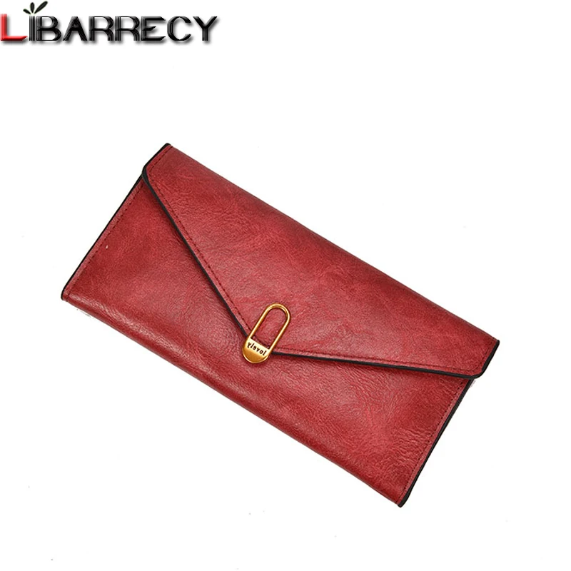 

Famous Brand Leather Wallet Fashion Coin Pocket Women Purse Women Business Card Holder Long Wallets Simple Female Wallet 2018