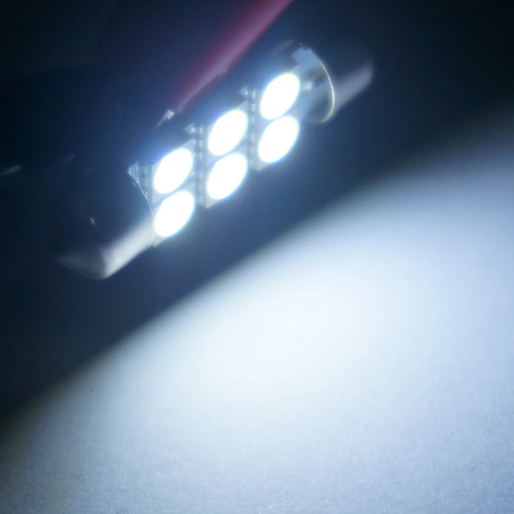 100 шт гирлянда C3W C5W C10W Белый Красный Синий Автомобильный светодиодный светильник 31 мм 36 мм 39 мм 41 мм Автомобильный светильник внутренний светильник номерного знака светильник s 12V