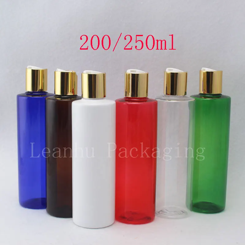 Download 250ml x 24 brown empty shampoo plastic bottles screw caps , DIY 250cc lotion PET Bottle With ...