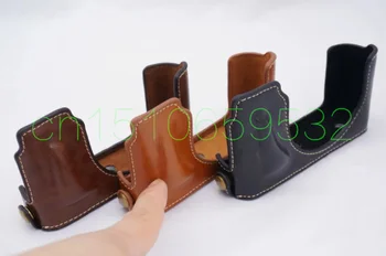 

High Quality PU Camera Half Body Case for LeiOa D-LUX(109) Bottom Case Cover With Hand Strap 3 Colors