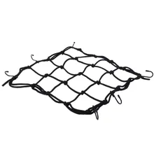 Moto Capacete Capacete Da Motocicleta Carga 6 Ganchos Bungee Bagagem de Armazenamento De Malha Net Hold Down Car Corda Preta