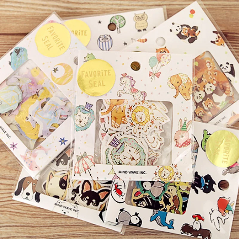 

70 pcs/lot constellation animals mini paper sticker package DIY diary decoration sticker album scrapbooking