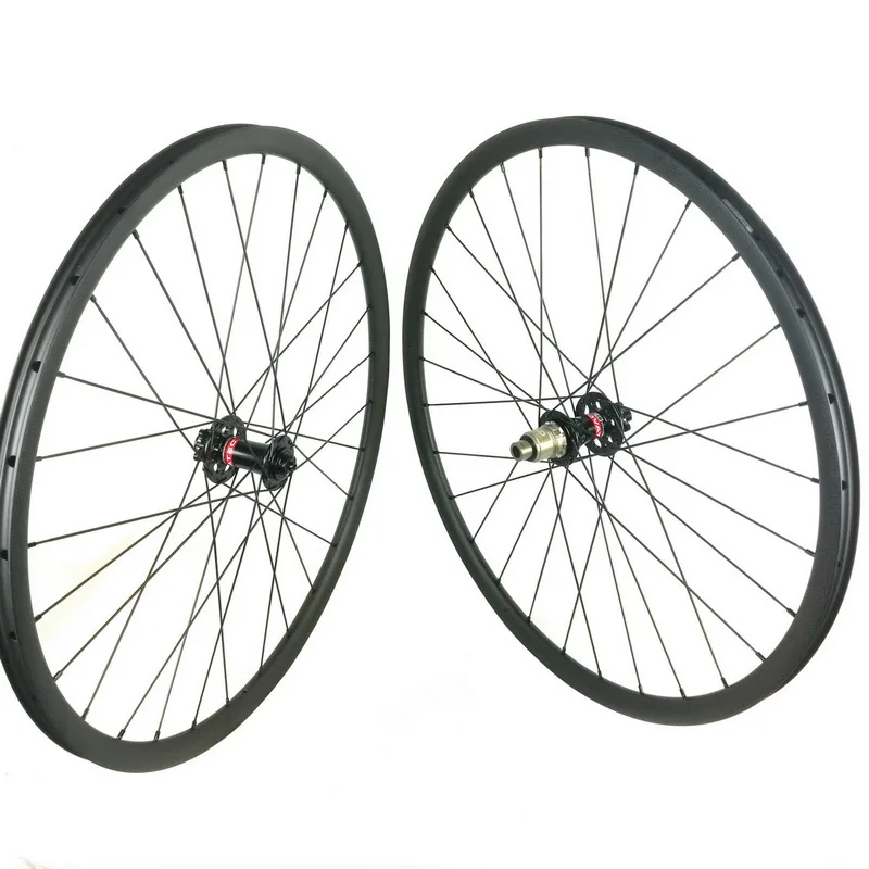 Cheap Cross country light weight 29ER 27.5ER mtb carbon fiber wheels 24mm width 650B xc mountain bike carbon wheelset 2 Cheap Cross country light weight 29ER 27.5ER mtb carbon fiber wheels 24mm width 650B xc mountain bike carbon wheelset 2