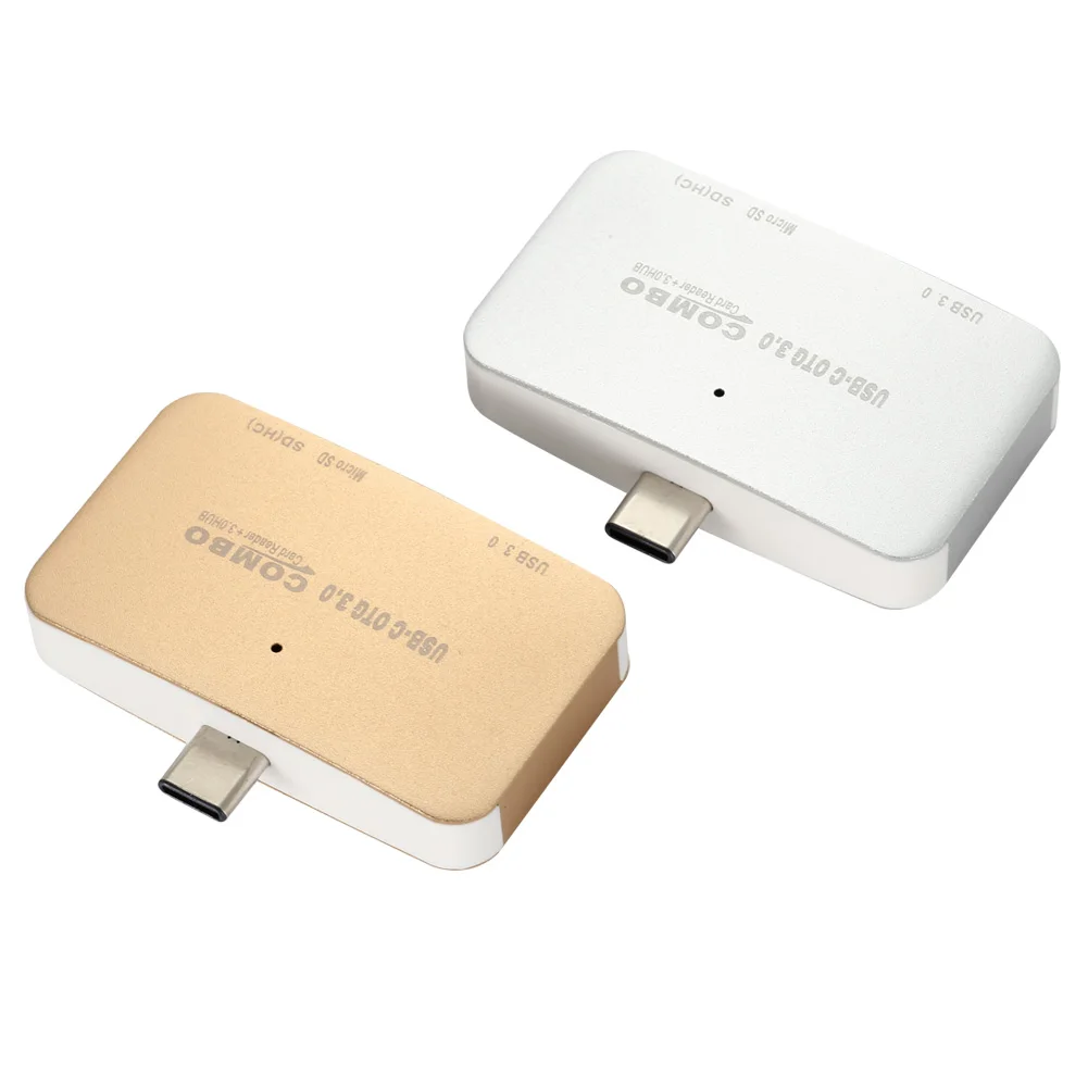 3 в 1 кардридер USB 3,0 type-C SD/TF Память считыватель карт OTG высокая скорость для ноутбука планшетный ПК телефоны QJY99