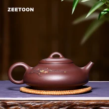 280cc настоящий исинский чайный горшок, Китайский Здоровый Фиолетовый Глиняный слив, Mei Hua, чайник, мастер ручной работы, креативный чайный набор Zisha, чайный горшок